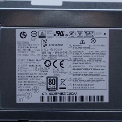 【通販センター】中古  HP EliteDesk 800 G5 SFF(Intel Core i7 9700 3.00GHz/16GB DDR4/SSD256GB/-/オンボード/GbE/W11P) 192818 
