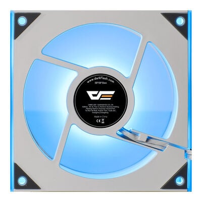 darkFlash  DM8R DM8R-WHITE-SINGLEFAN (120mm ホワイト ARGB リバースファン) 
