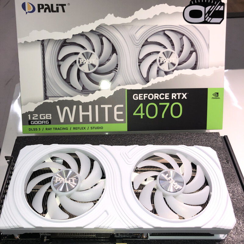 中古 Palit NE64070S19K9-1048L(RTX4070 WHITE OC GDR6