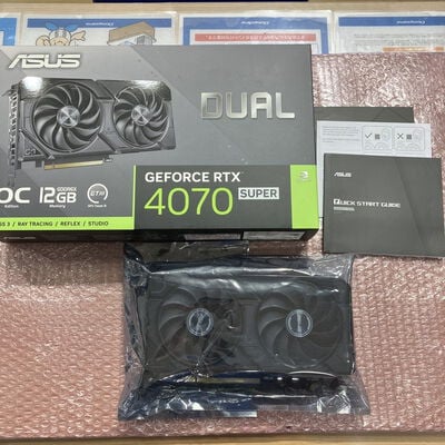 【宮崎恒久店】中古  ASUS DUAL-RTX4070S-O12G-EVO（RTX4070SUPER 12GB） 3480036489 