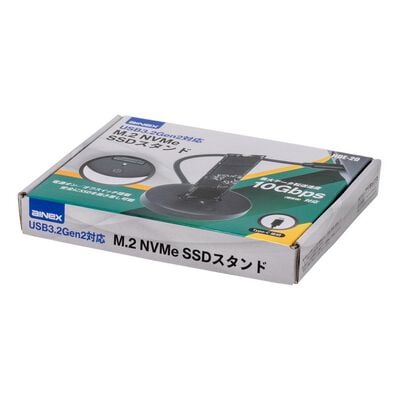 AINEX  HDE-20 (USB3.2Gen2対応 M.2 NVMe SSDスタンド) 