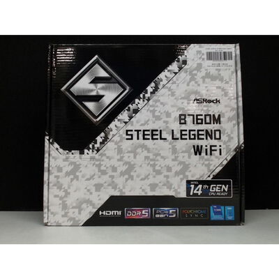【前橋ｲﾝﾀｰｱｶﾏﾙ店】中古  ASRock B760M Steel Legend WiFi (B760 mATX DDR5) 167293 