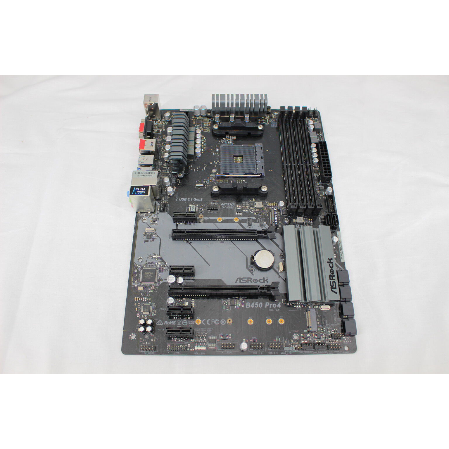 中古 ASRock B450 Pro4 (B450 AM4 ATX DDR4)137906 ｜ パソコン