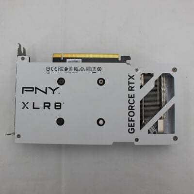 【通販センター】中古  PNY GeForce RTX 4060 8GB XLR8 Gaming VETRO OC DUAL FAN WHITE EDITION VCG40608DFWXPB1-O（RTX4060 8GB） 3480040237 