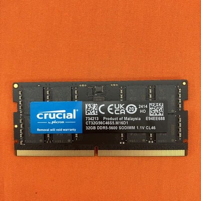 【なんば店】中古  Crucial CT32G56C46S5.M16D1(SODIMM DDR5 PC5-44800 32G) 1460026033 