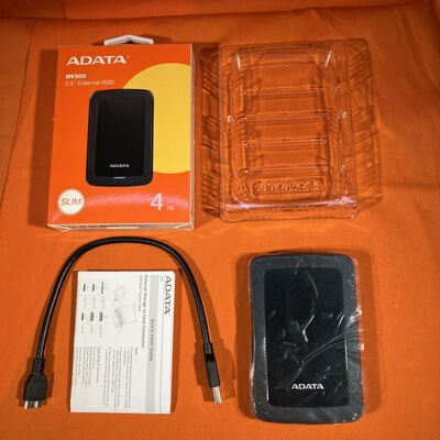 【なんば店】中古  ADT AHV300-4TU31-CBK-DP (USB3.2 ﾎﾟｰﾀﾌﾞﾙHDD 4TB) 3280021447 