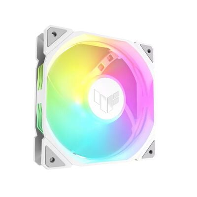 ASUS  TUF Gaming TR120 ARGB Reverse Fan - Single Pack ホワイト (TUF GAMING TR120 FAN ARGB REVERSE WHITE) 