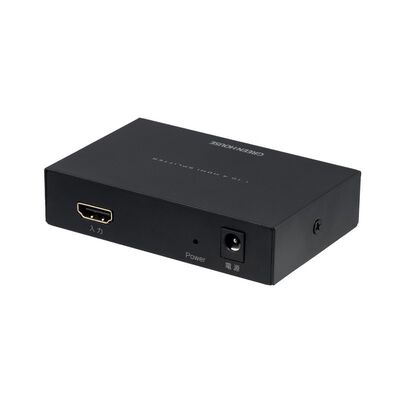 グリーンハウス  GH-HSPH4-BK (HDMIスプリッター AC給電 Input1+Output4ポート) 
