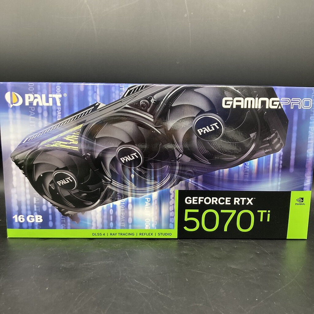 t*a様 中古 Palit RTX5070Ti GamingPro-S 16GB 中古】Palit GeForce RTX 5070 Ti GamingPro-S 16GB(NE7507T019T2