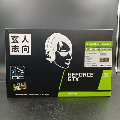 【大須店】中古  玄人志向 GF-GTX1660Ti-E6GB/DF (GTX1660Ti 6G GDR6) 139076 