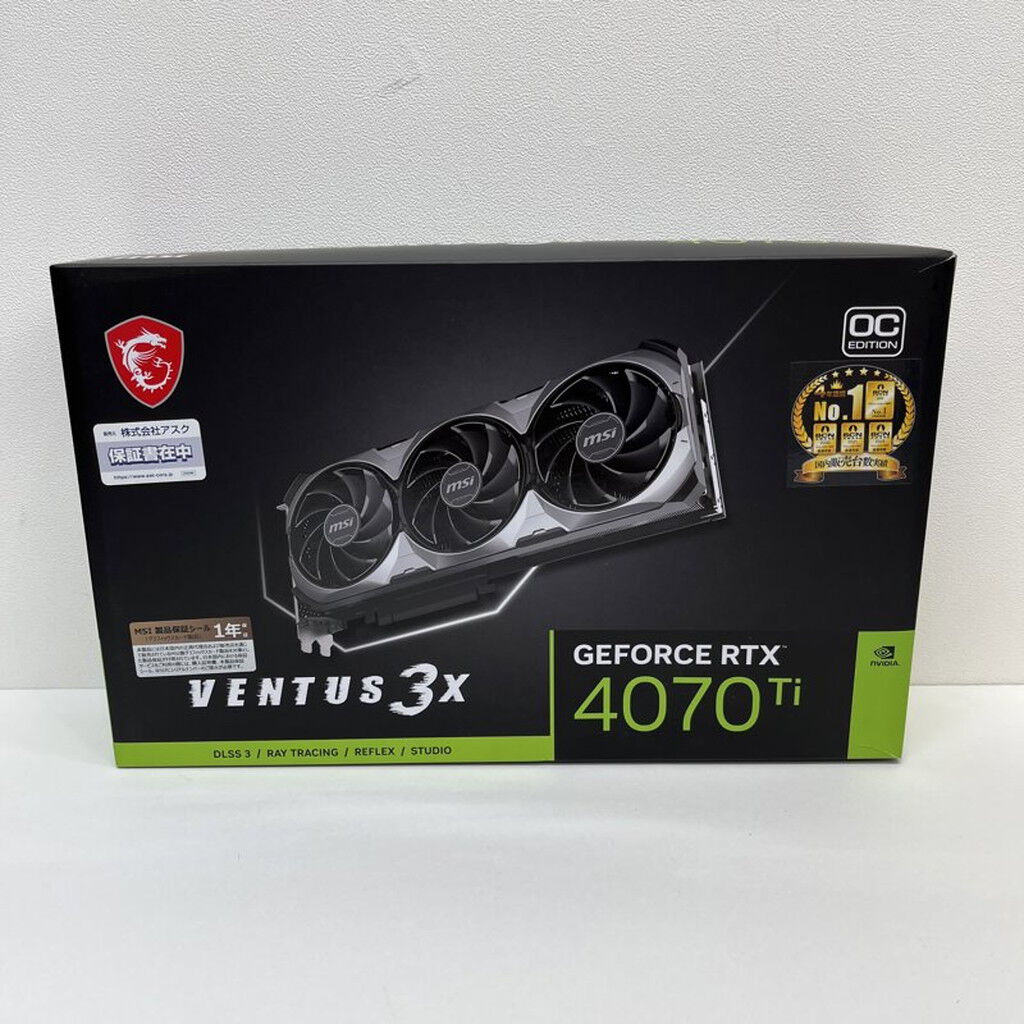 中古 MSI GeForce RTX 4070 Ti VENTUS 3X 12G OC (RTX4070Ti 12GB