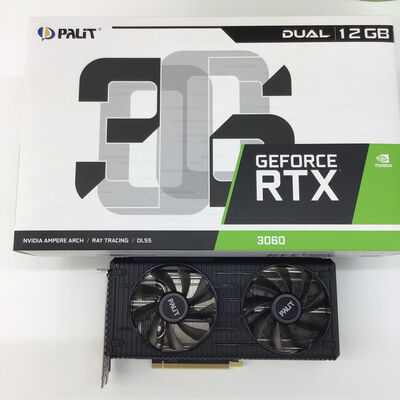 【福山ココローズ店】中古  Palit NE63060019K9-190AD(RTX3060 Dual 12G) 175511 