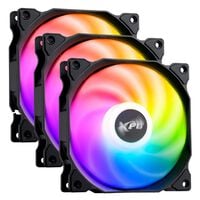 ADATA  VENTO 120 ARGB PWM VENTO120ARGBPWM3C-BKCWW (120mm ブラック 3個パック) 