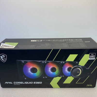 【京都店】中古  MSI MAG CORELIQUID E360v1黒/TW (360mm ARGB 水冷) 1460027172 