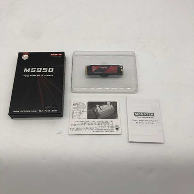 【郡山安積店】中古  MONSTER STORAGE MS950G70PCIe4HS-04TB(M.2 SSD NVMe2280 4TB) 4640003341 