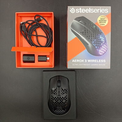 【大須店】中古  SteelSeries Aerox 3 Wireless Black (62604) 158779 