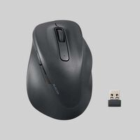 エレコム  M-XGL30DBSKBK (静音 2.4GHz無線マウス "EX-G"5ボタン Lサイズ ブラック) 