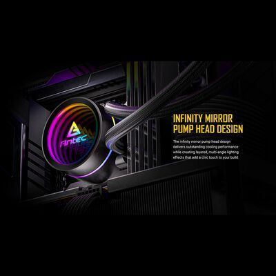 Antec  Luna 360 ARGB (360mm ARGB ブラック) 