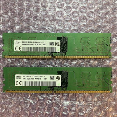 【横浜駅前店】中古  8GB 2枚組(合計16GB) PC4-25600/DDR4-3200 デスクトップ用 190923 