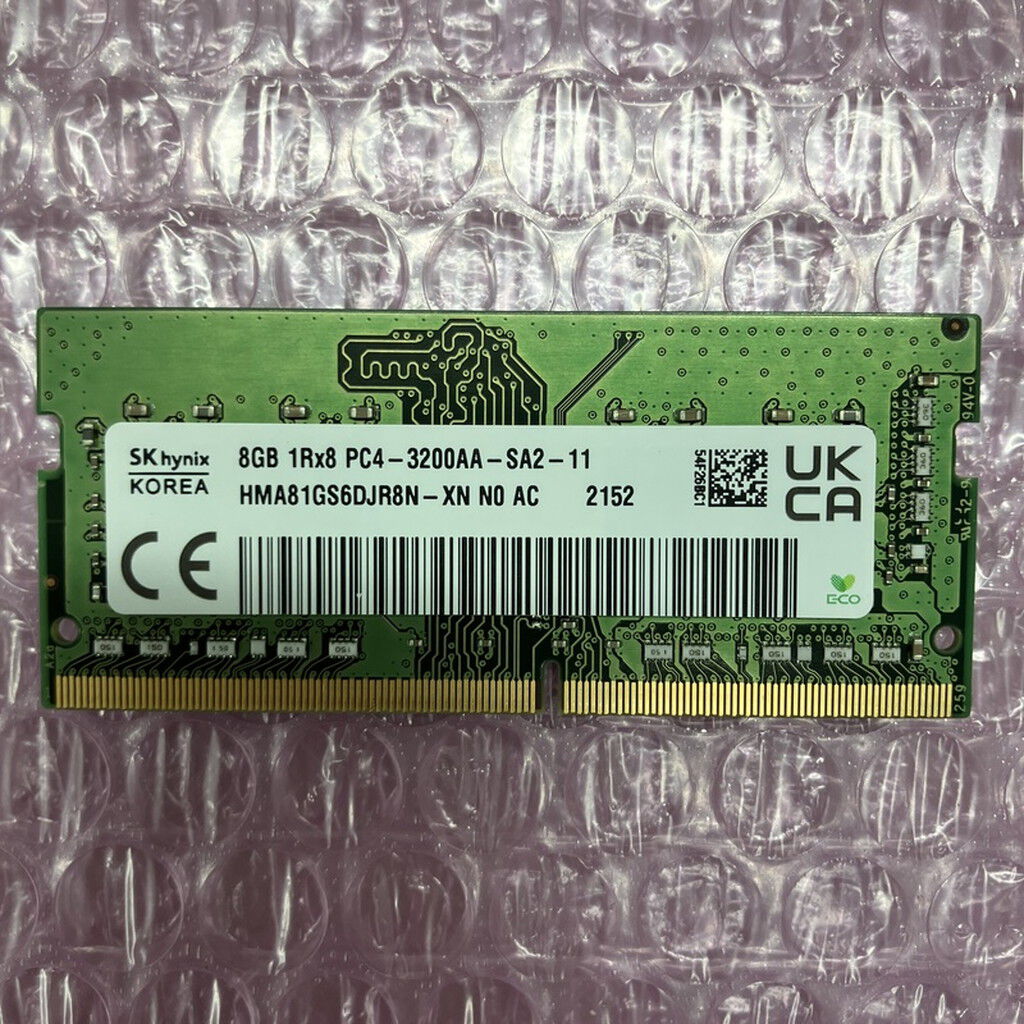 中古 PC4-25600 8GB ノート用(DDR4-3200) 158771 （349218