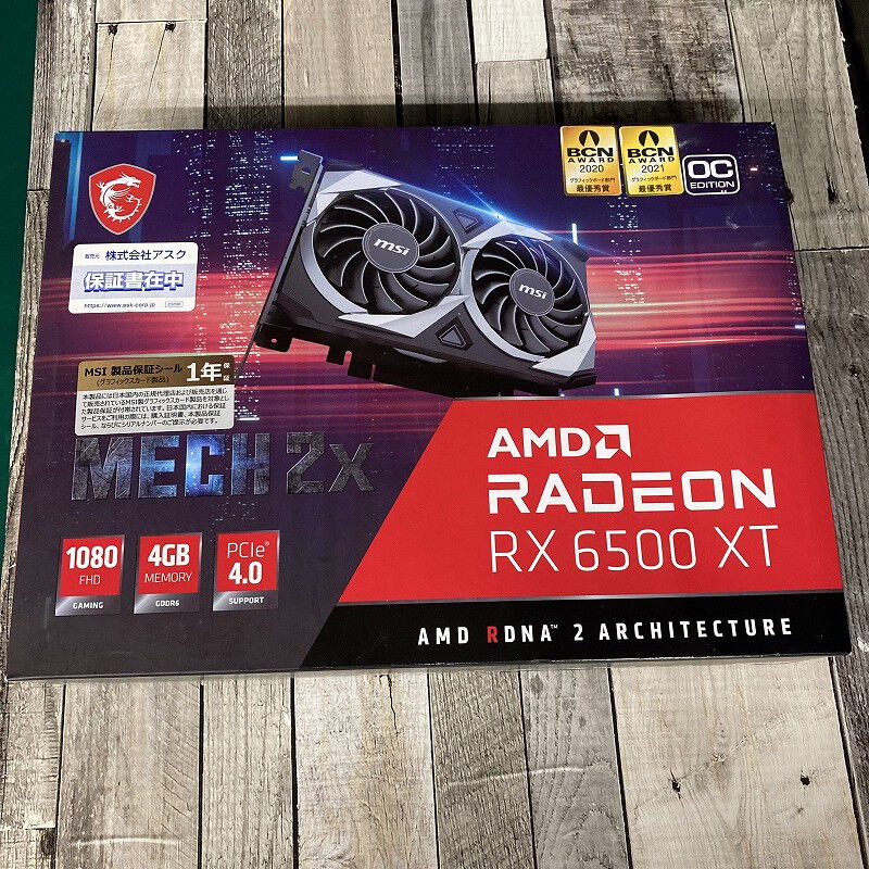 MSI Radeon RX6500xt 美品 Amazon.com: MSI Gaming AMD Radeon RX 6500 XT 64-bit 4GB