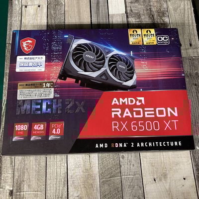 【広島店】中古  MSI Radeon RX6500XT MECH 2X 4G OC(RX6500XT 4GB) 3320004786 