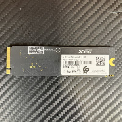 【富士青葉店】中古  ADATA XPG ASX8100NP-512GT-C(M.2 SSD 512GB) 5070001207 