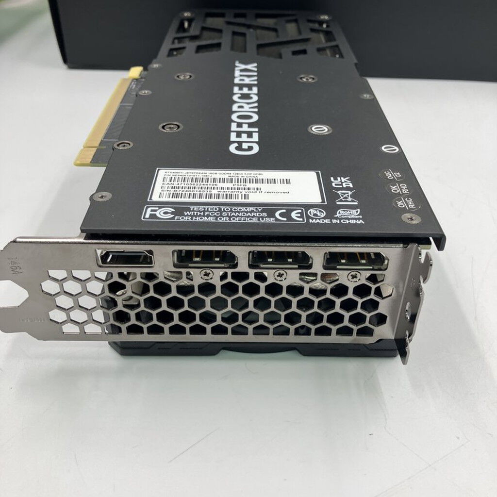 中古 Palit NE6406TU19T1-1061J JetStreamOC16G (RTX4060Ti 16GB