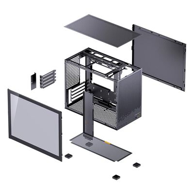 JONSBO  D32-STD-BK (MicroATX ガラス ブラック) 