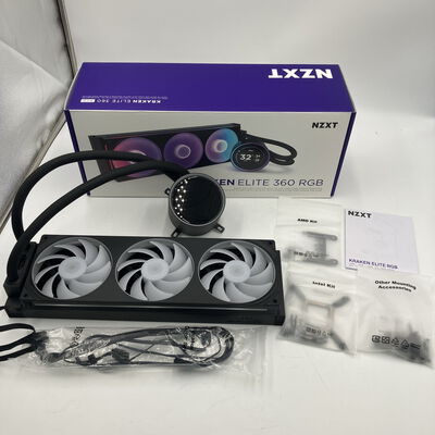 【なんば店】中古  NZXT RL-KR36E-B2(KRAKEN ELITE RGB 360 BK 水) 3280023711 