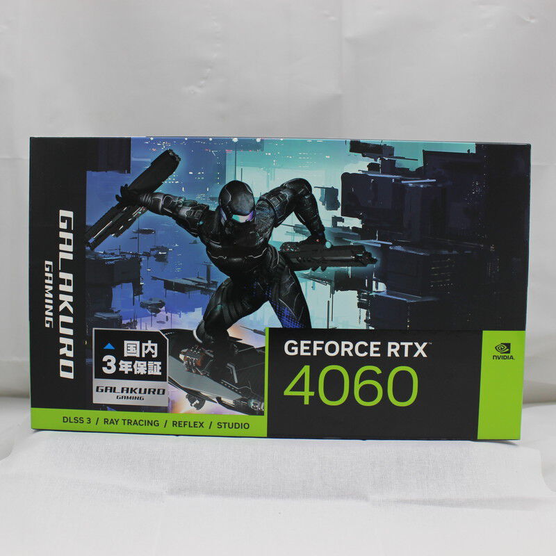 中古 玄人志向 GG-RTX4060-E8GB/SF (RTX4060 8G) 175575 （356495