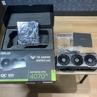【前橋ｲﾝﾀｰｱｶﾏﾙ店】中古  ASUS TUF-RTX4070TI-O12G-GAMING (RTX4070Ti 12GB) 154193 