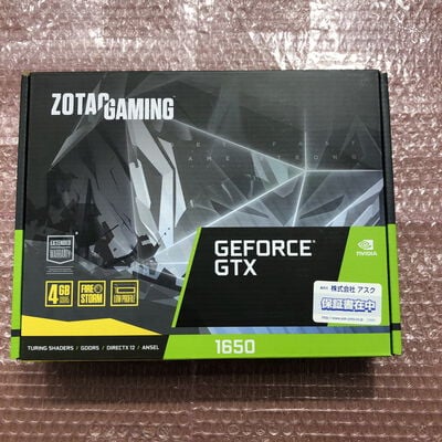 【宮崎恒久店】中古  ZOTAC GAMING GeForce GTX 1650 Low Profile  ZT-T16500H-10L（GTX1650 4GB）ZOTAC GAMING GeForce GTX 1650 Low Profile  ZT-T16500H-10L（GTX1650 4GB） 3480036959 