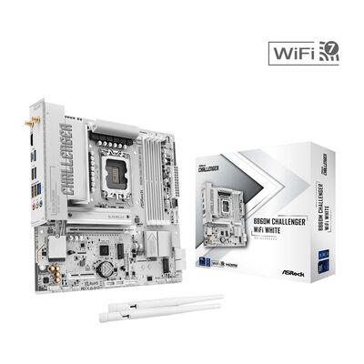 ASRock  B860M Challenger WiFi White (B860 1851 MicroATX ホワイト) 
