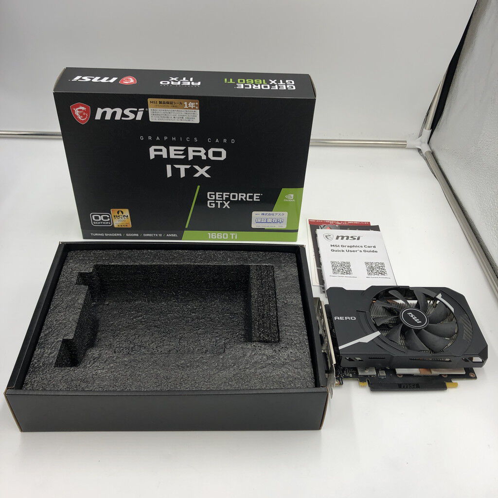 中古 MSI GeForce GTX 1660 Ti AERO ITX 6G OC(GTX1660Ti) 139073