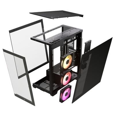 Corsair  iCUE LINK 3500X RGB Tempered Glass Black CC-9011280-WW (E-ATX ガラス ブラック) 