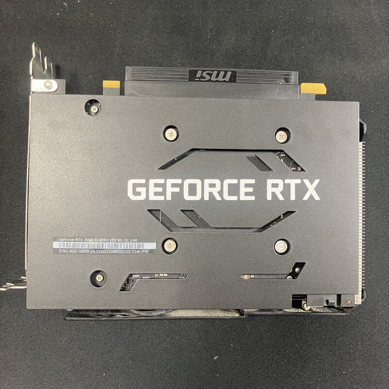 中古 MSI Geforce RTX 3060Ti AERO ITX 8G OC LHR 1250006236