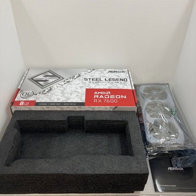 【秋葉原本店】中古  ASRock RX7600 SL 8GO RX7600 Steel Legend 8G OC (RX7600 8G) 162751 