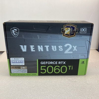 【京都店】中古  MSI GeForce RTX 5060 Ti 16G VENTUS 2X OC PLUS (RTX5060Ti 16G) 178240 