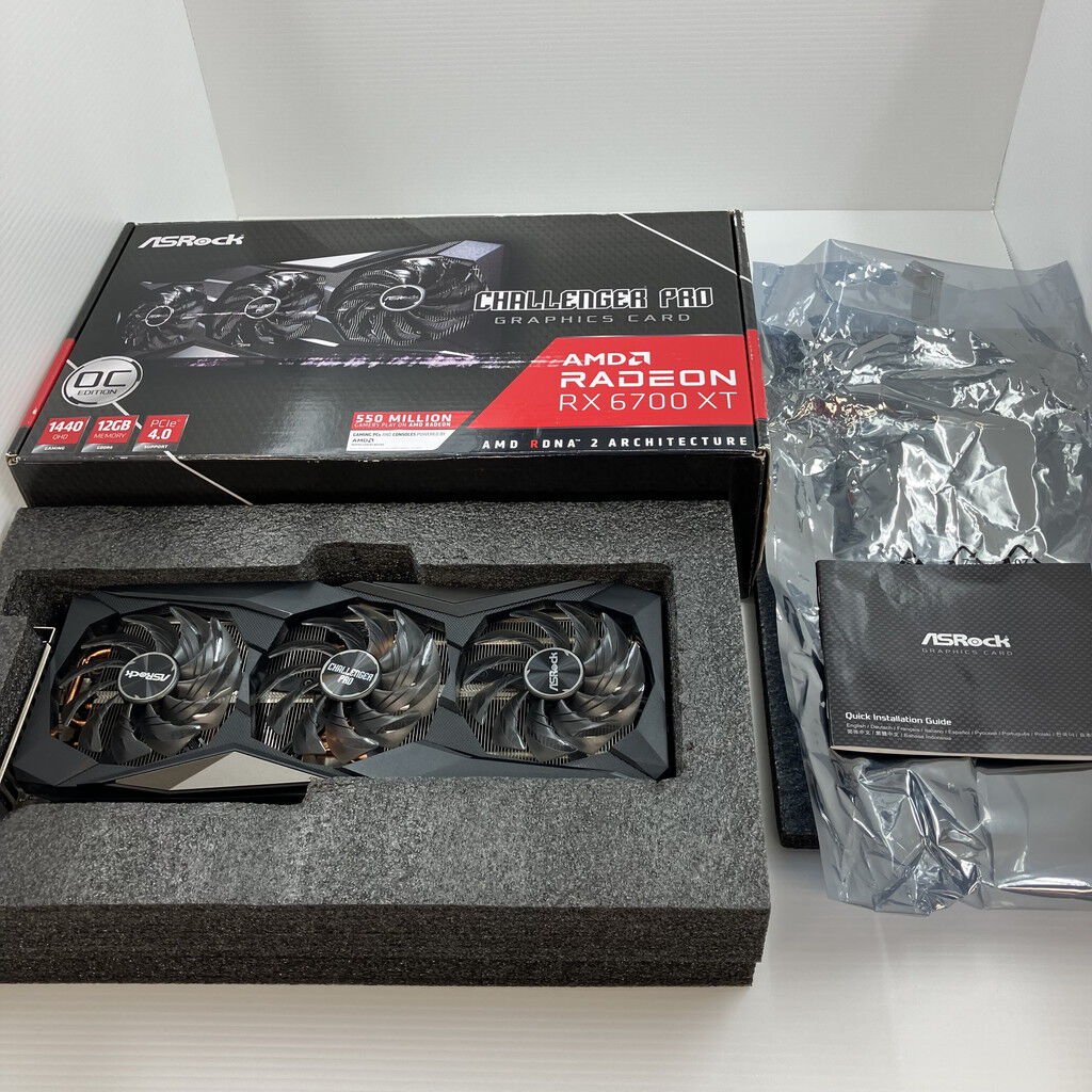 ASRock RX 6700 XT 12GB 中古　動作確認済み 中古】ASRock Radeon RX 6700 XT Challenger D 12GB OC RX6700XT/12G