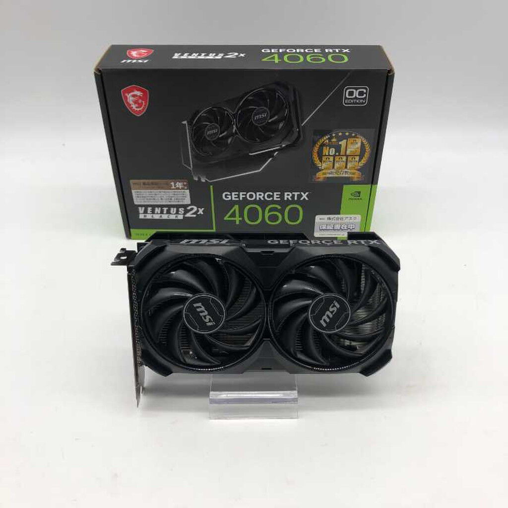 中古 MSI GeForce RTX 4060 VENTUS 2X BLACK 8G OC（RTX4060 8GB
