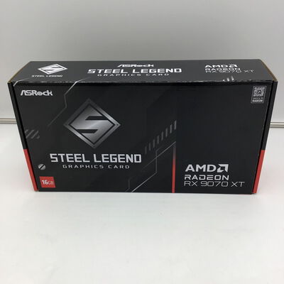 【白山FM松任店】中古  ASRock RX9070XT SLD 16G Steel Legend Dark 16GB (RX9070XT 16G) 176936 
