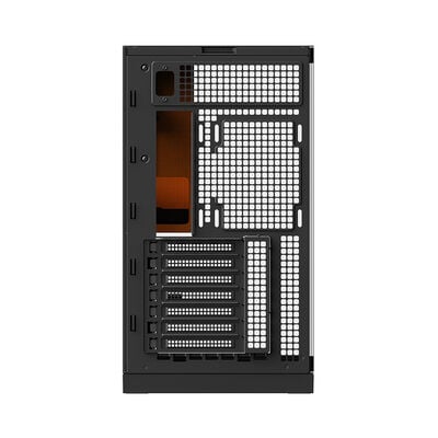 Geometric Future  Model 5 Black GF-M5-BK (E-ATX ガラス ブラック/イエロー) 