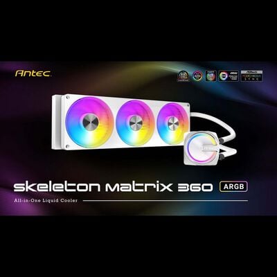 Antec  Skeleton Matrix 360 ARGB White (ホワイト) 