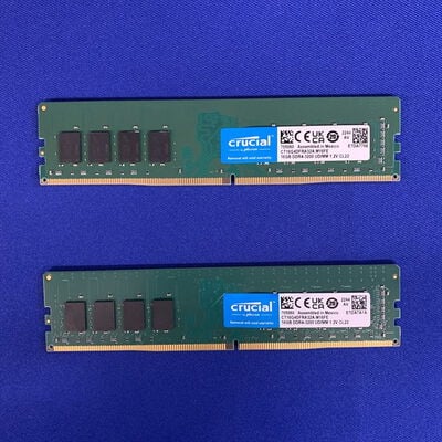【横浜駅前店】中古  16GB 2枚組(合計32GB) PC4-25600/DDR4-3200 デスクトップ用 190913 