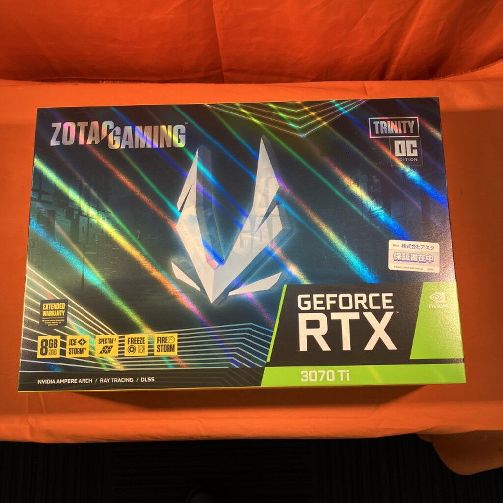 新品未開封　 ZT-A30710J-10P 中古 ZOTAC ZT-A30710J-10P (RTX3070Ti TRINITYOC 8GB) 3280021975