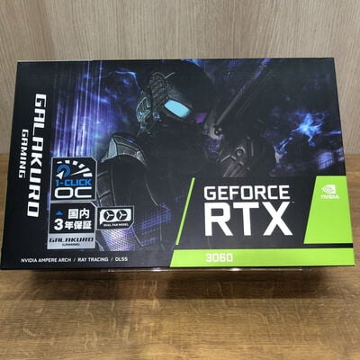【姫路店】中古  玄人志向 GG-RTX3060-E12GB/OC/DF (RTX3060 12GB) 144779 