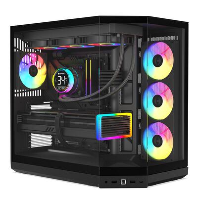 HYTE  Y50 RGB Pitch Black (E-ATX ガラスパネル ブラック) 