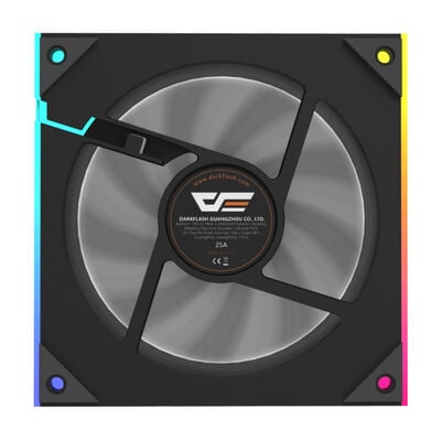 darkFlash  DM18R DM18R-B-HQ (120mm ブラック ARGB リバースファン) 