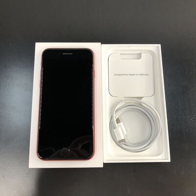 【福山ココローズ店】中古  【SIMロック解除済み】【SoftBank】Apple iPhoneSE 4.7インチ (第2世代/2020) 64GB (PRODUCT)RED MHGR3J/A 新パッケージ版 155759 